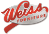 Weiss Furniture logo in red and silver
