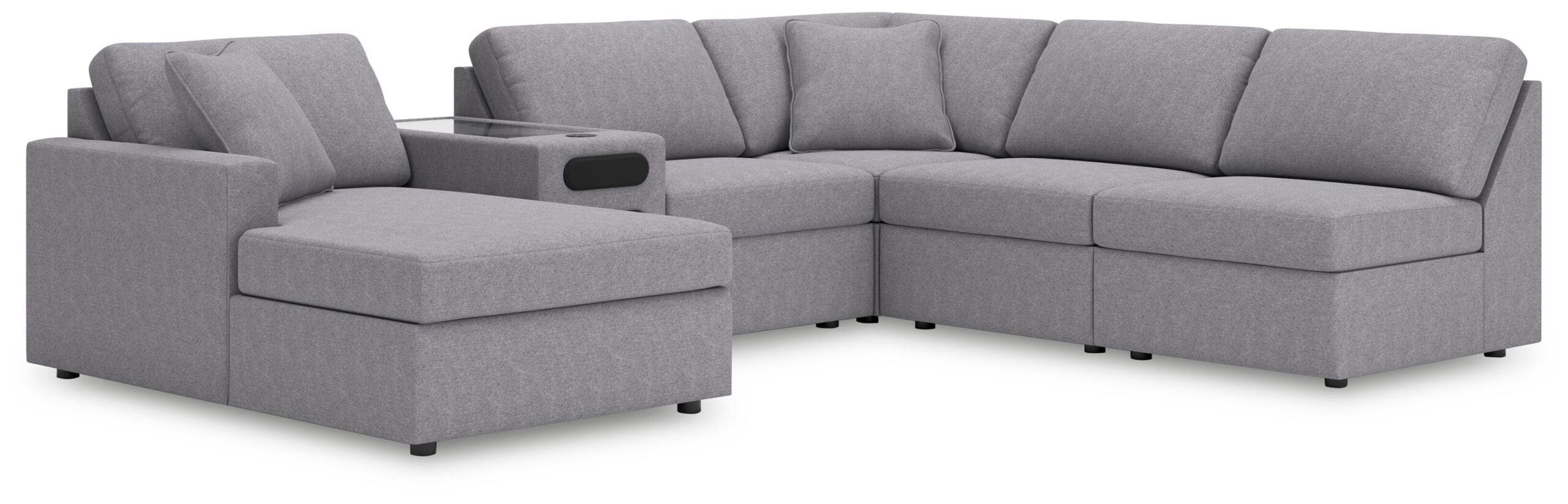 d0eec320e5688c069da4205b59e740dc Modmax 6-Piece Sectional with Chaise - Image 1