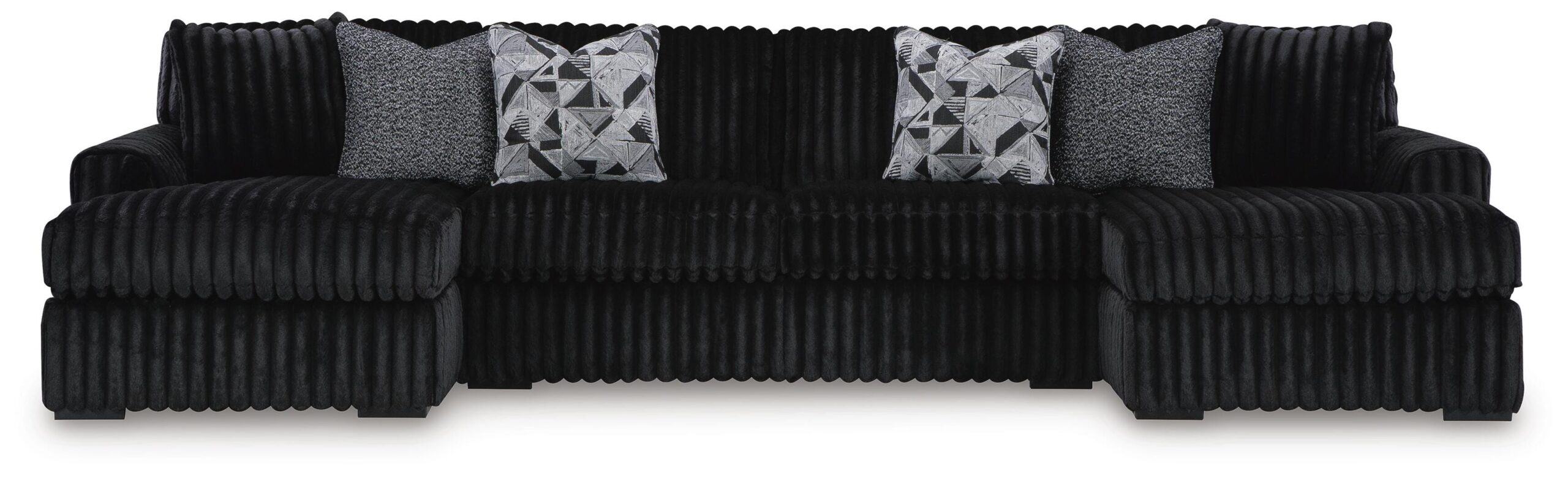 Midnight-Madness 3-Piece Sectional with Chaise