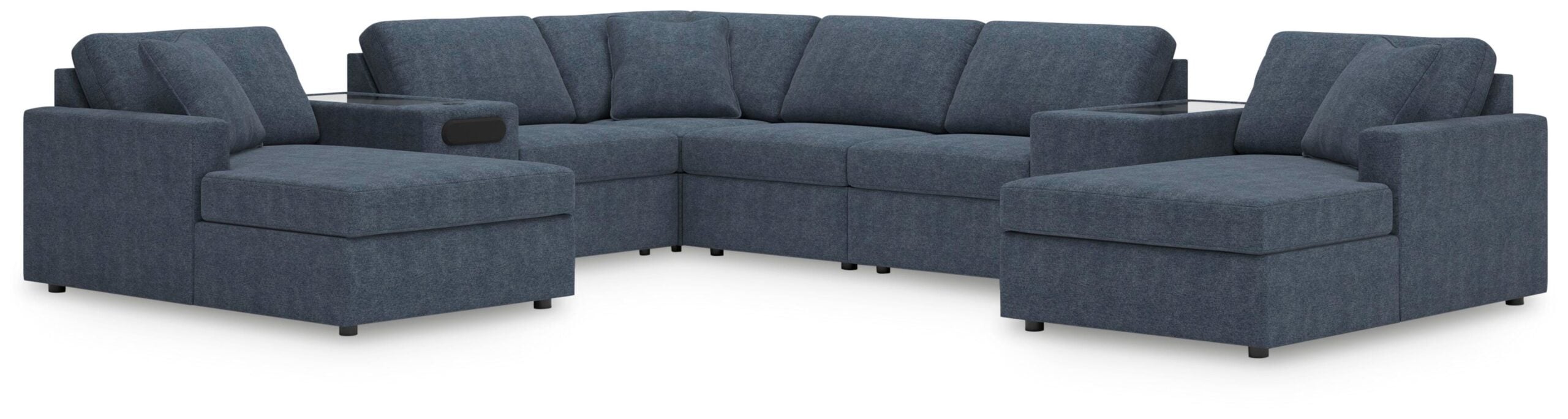 f49f0cd4694a08970731234e16574fed Modmax 8-Piece Sectional with Chaise - Image 1