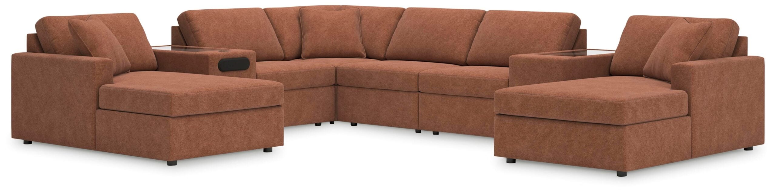 f4ba6746298edf3cf313cf2774b25526 Modmax 8-Piece Sectional with Chaise - Image 1