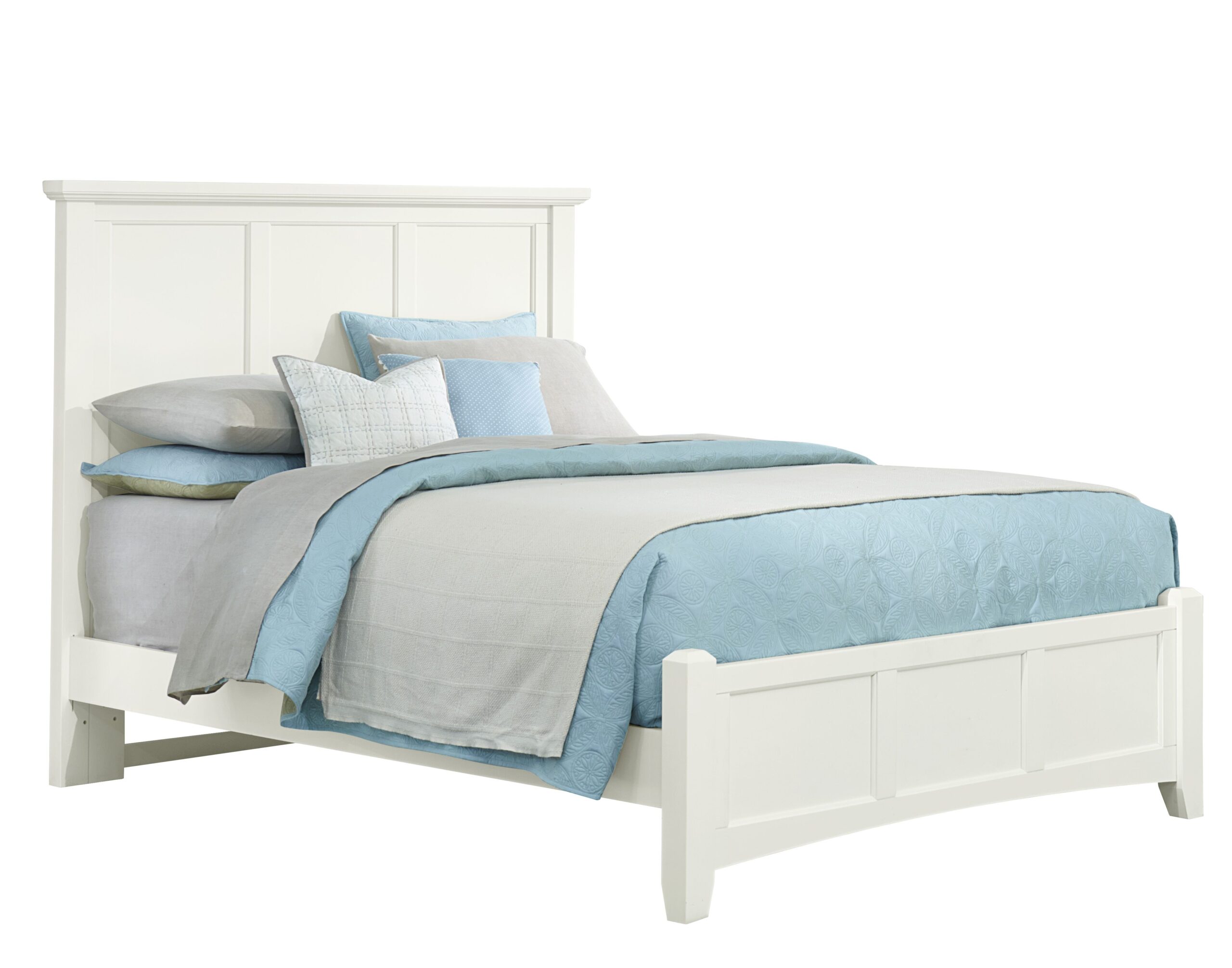 Bonanza Full, Queen & King Mansion Bed - White Finish - BB29-668/866/922/MS1